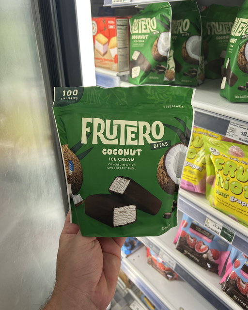 🥥 Frutero Coconut Ice Cream Bites are the freezer find at Whole Foods you are going to want stocked all summer long! Creamy coconut ice cream bites dipped in a rich chocolatey shell, only 100 calories per serving, and the bag is resealable so your stash stays fresh between snacking sessions 🍫 ($8.79) #wholefoods #wholefoodsmarket #frutero