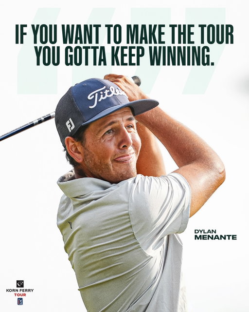 After picking up his first career win earlier this season, @DylanMenante has his eyes set on win no. 2. 

He heads into Sunday one-shot back @ESInvite.