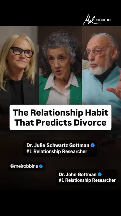 Most relationships don’t fall apart because of big fights - it’s this.

Dr. John and Dr. Julie Gottman - founders of @gottmaninstitute and the world’s leading relationship researchers - have spent 50 years studying what actually makes love last.

Comment “Love” and I’ll DM you a link to the full episode.

They found that it’s not the big moments that matter most. It’s the small ones.

When your partner tries to talk to you…
Show you something…
Reach for you…
You either turn toward them…
Or you turn away.

And over time, that adds up. When you ignore those moments, it slowly creates distance.

On this episode of @themelrobbinspodcast, the Gottmans break down the tiny habits that build connection and which ones create distance and how to start showing up differently in your relationship.

🎧 “The #1 Relationship Researchers in the World: 50 Years of Marriage & Love Advice in One Conversation”

Listen on Spotify, Apple Podcasts, or YouTube - search “Mel Robbins Podcast The Gottmans”