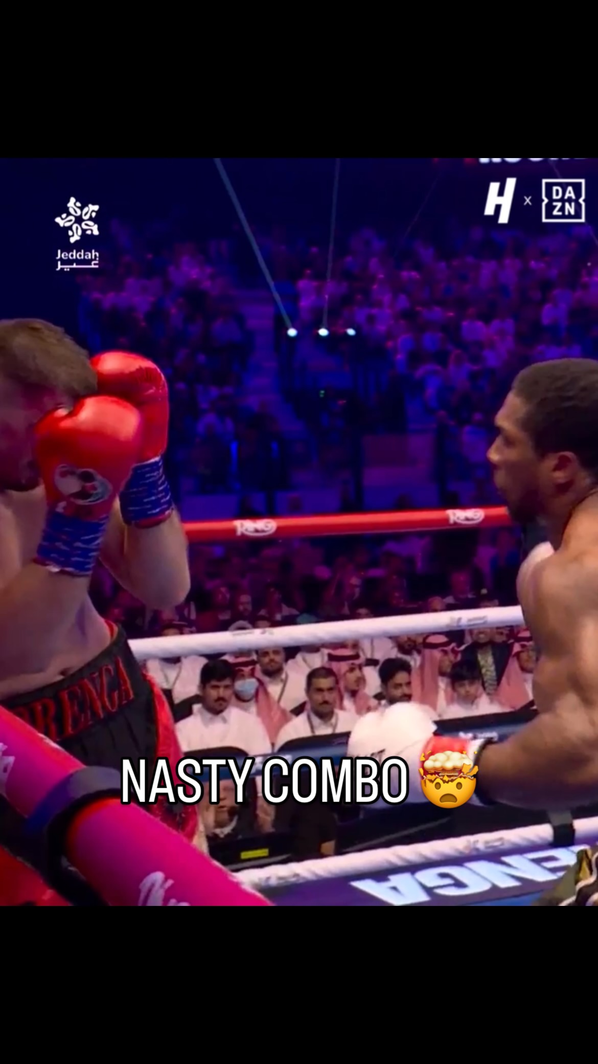 ANTHONY JOSHUA WITH NO MERCY IN HIS FIRST FIGHT BACK 😤🤯 

Live on @daznboxing #JoshuaPrenga 🥊