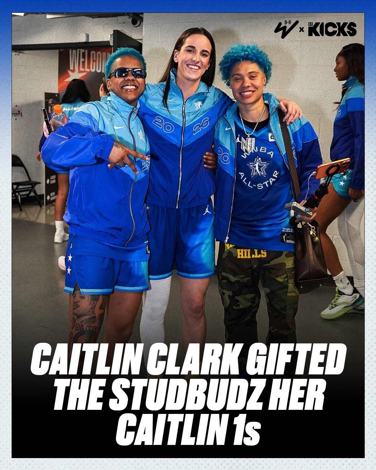 Caitlin Clark hooked the Studbudz with a pair of her “Racer Blue” and “Purple” Nike Caitlin 1s 🔥

(via @studbudz, indianafever)