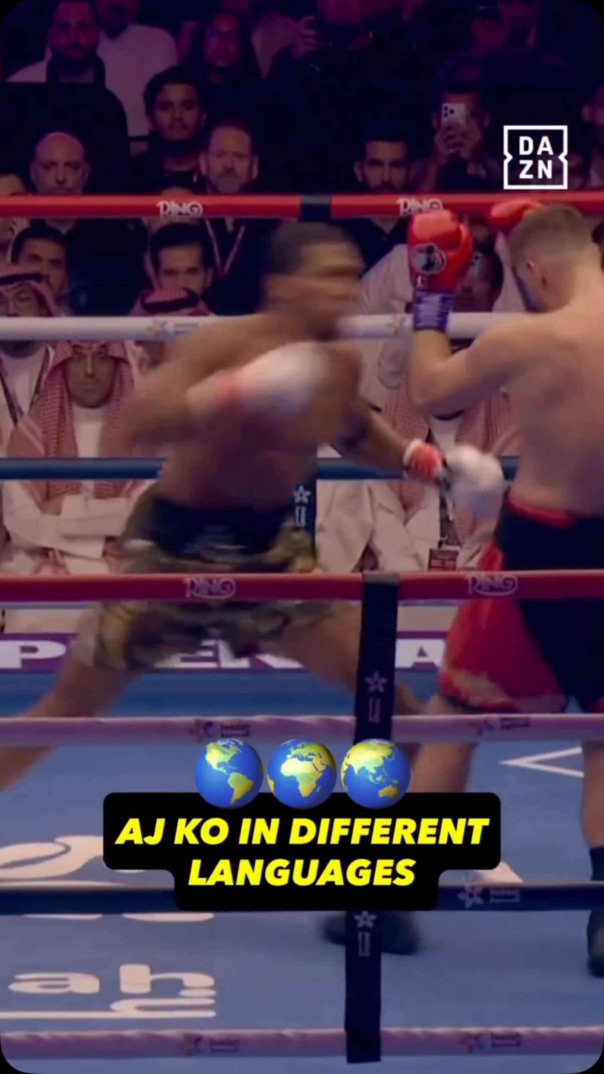 Anthony Joshua's KO heard around the world 🥊
[via @daznboxing]