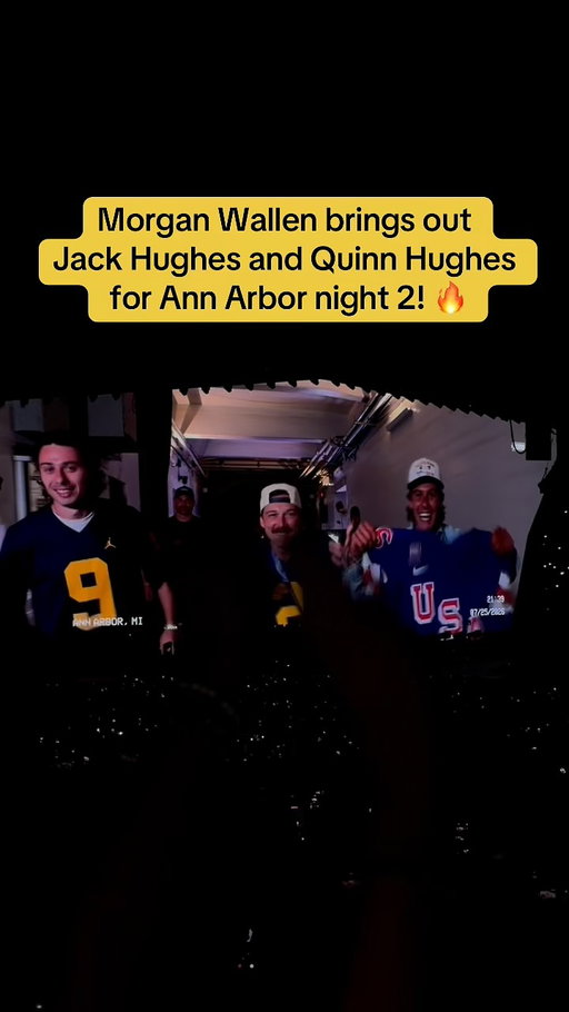 Rocking Olympic gold medal and all 🥇 

What awesome guests for tonight!!

#TickPick #morganwallen #morganwallenwalkout #morganwallenconcert #jackhughes