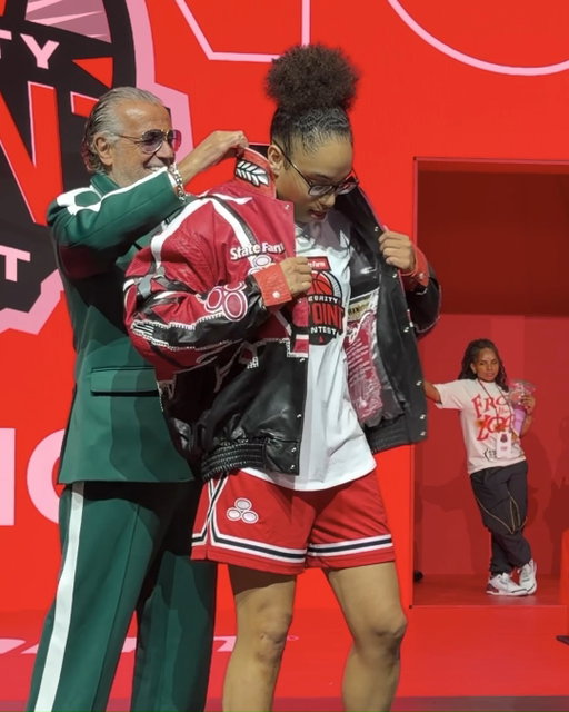 The perfect fit for our State Farm Celebrity 3-Point Contest winner.