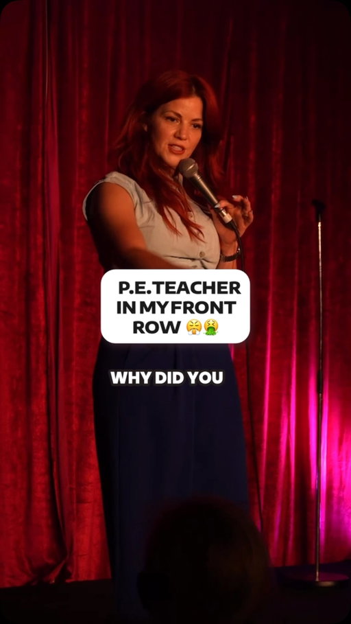 They’re very different numbers, mate. 

A P.E teacher sitting in my front row? The audacity! J.K, she was a legend. A lovely, dim legend. 

How many years have you taught for?
.
.
.
#bronlewis #comedy #crowdwork #teacher #funny
