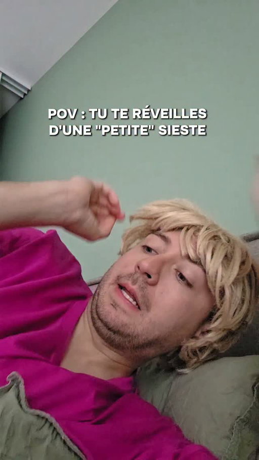 POV : TU TE RÉVEILLES D'UNE "PETITE" SIESTE #sieste #sketch #humour