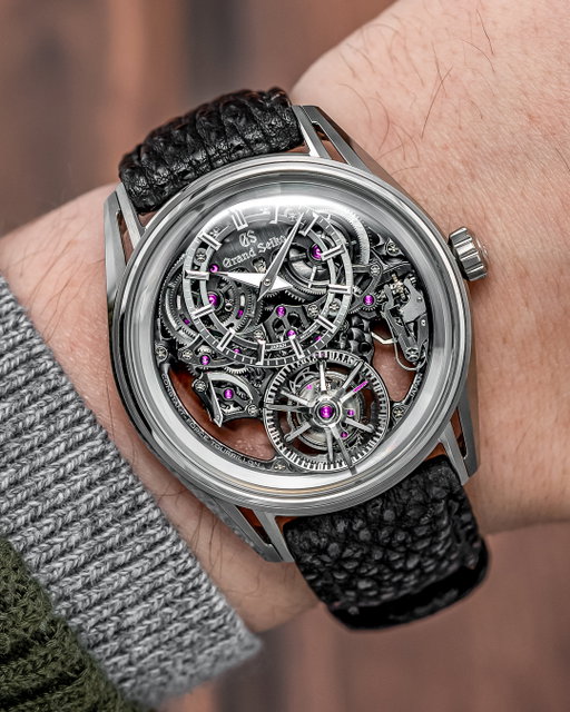 The Kodo Constant Force Tourbillon is Grand Seiko at its most ambitious.

Named after the Japanese word for “heartbeat,” the Kodo became the first watch in history to combine a constant force mechanism and a tourbillon on a single axis, turning one of watchmaking’s most complex engineering challenges into something that’s fully visible through the openworked dial. Crafted from platinum and titanium, powered by the hand-wound 9ST1 caliber, and limited to just 20 pieces, it remains one of Grand Seiko’s most remarkable achievements.

What’s your favorite watch complication of all time?