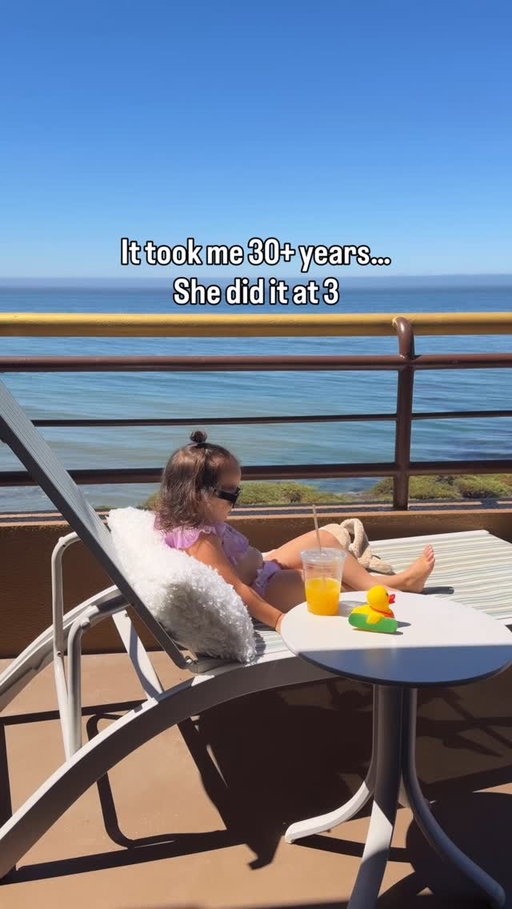 Current mood: orange juice, ocean view, and zero responsibilities 😂

#toddlerlife #toddlermom #vacationmode #oceanview 
#familytravel