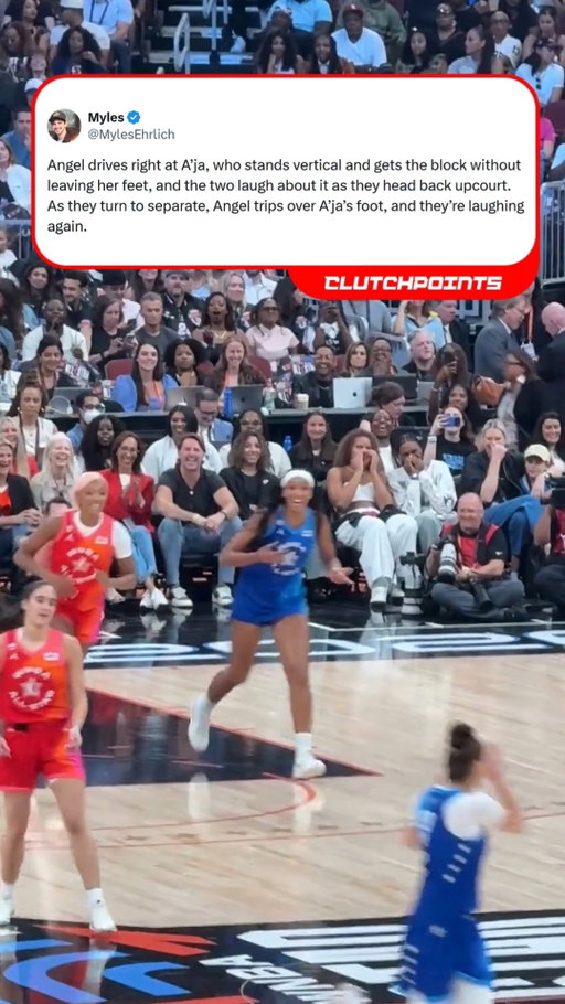 Angel Reese really had A’ja Wilson apologizing after getting blocked. 

“I was trying to get out of the way. I do not like to block shots during All-Star games because what am I doing? So yeah, no. I’ve never had that happen to me, and I’m sorry.” 😭🤣

(via MylesEhrlich/X)

#ajawilson #angelreese #allstar #wnba