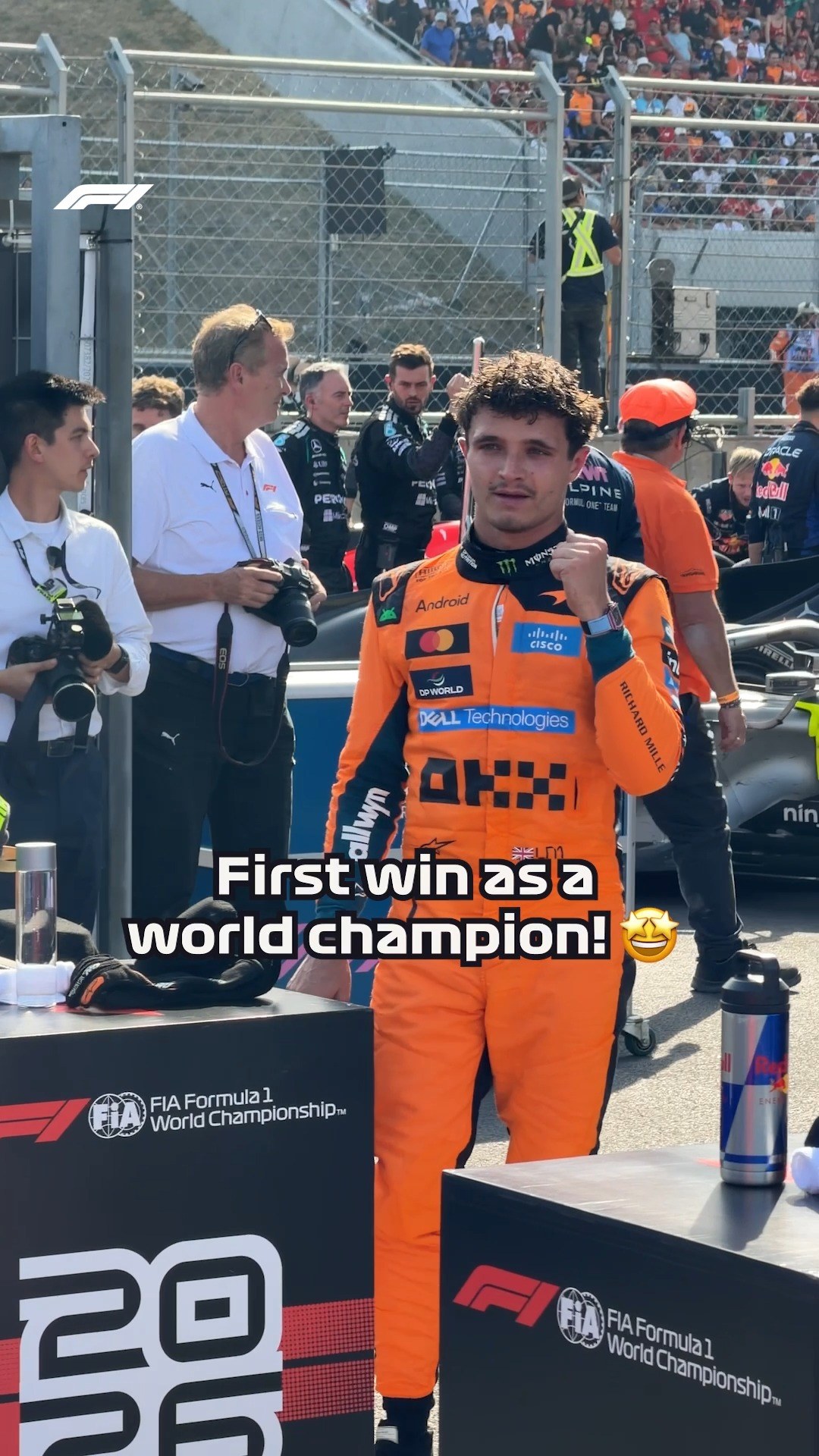 Back on the top step for LN1 ☝️

It's @lando's first victory since becoming World Champion 😮‍💨

#F1 #Formula1 #HungarianGP