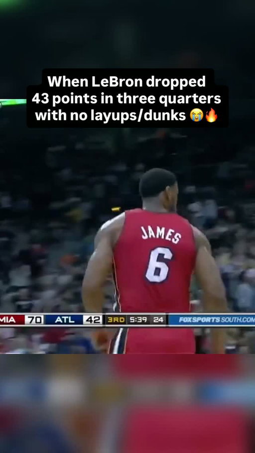Bron made it look like he was in the gym shooting by himself 🔥