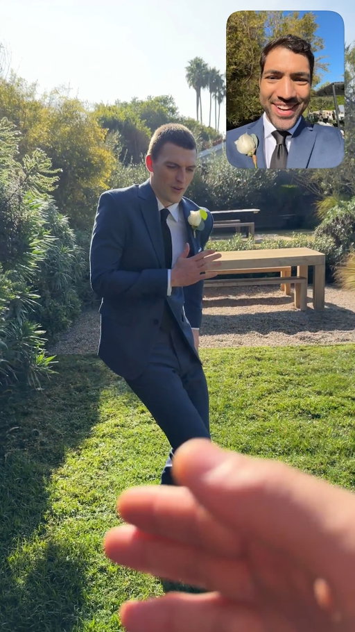 It’s easy to hype each other up when you look this good.