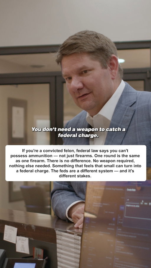 Federal firearms laws can be broader than most people expect.

In some situations, possession of ammunition alone may be enough to support a federal charge. Understanding those rules before there's a problem is always better than learning them after an arrest.

The federal system plays by different rules.

#FederalDefense #FederalCharges #FederalLaw #KeithAndLorfing #CriminalDefense #LegalTips #KnowYourRights #FederalCourt #TexasLaw #LegalEducation