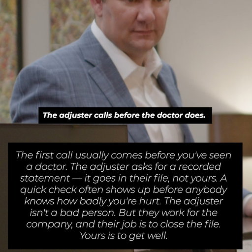 Insurance adjusters are trained professionals doing their job - but their job is protecting the insurance company.

The first call after an accident can set the tone for your entire claim. Before giving statements or accepting offers, make sure you understand what you're agreeing to.

Don't let speed replace preparation.

#InsuranceAdjuster #PersonalInjuryLaw #TexasAttorney #KeithAndLorfing #CarCrash #WestTexasLaw #LegalTips #KnowYourRights #AccidentClaim