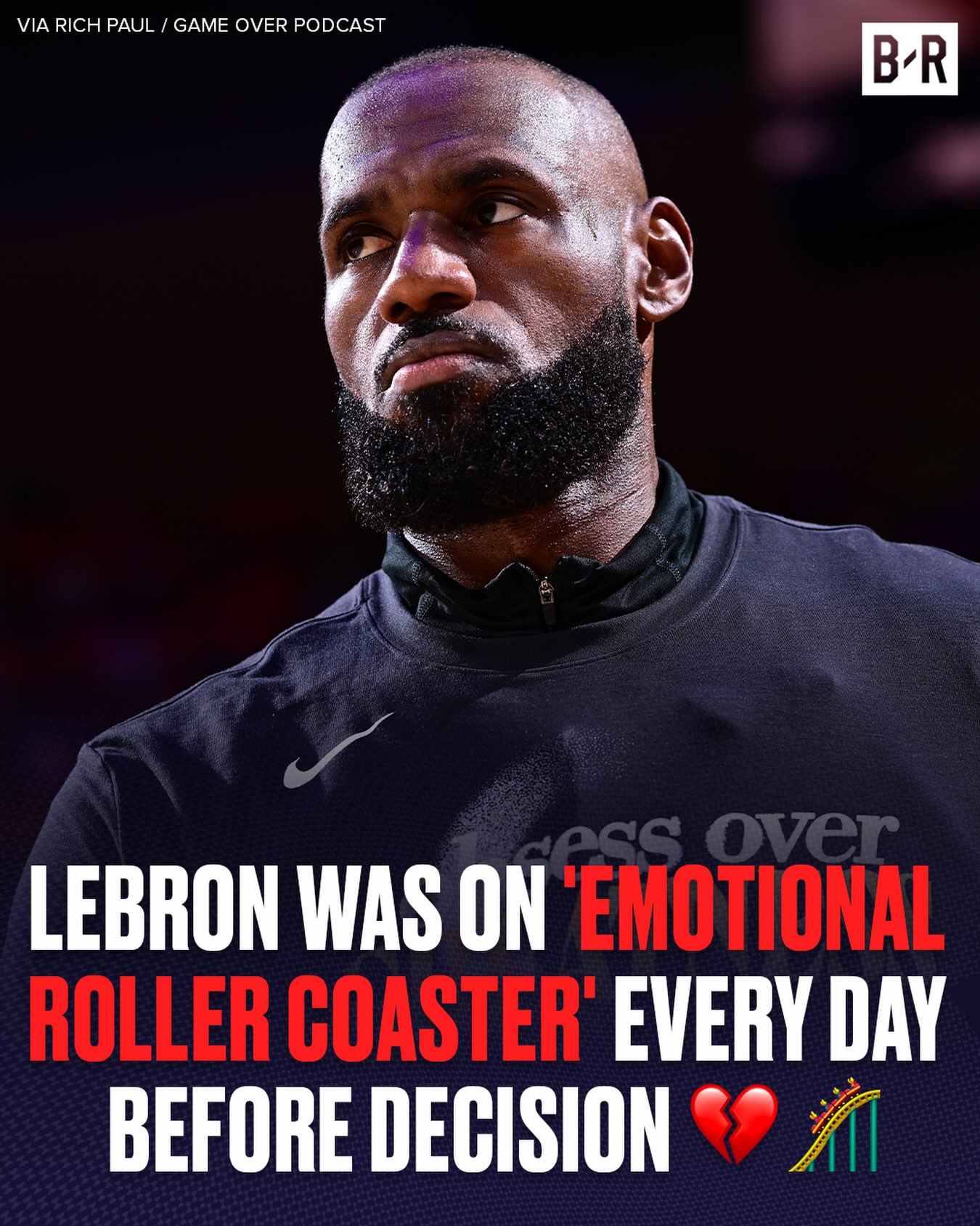LeBron was on an “emotional roller coaster” every day deciding between Philly, Cleveland, Miami and Golden State, per Rich Paul

“Everyone was at some point leading the race” before Bron ultimately chose the 76ers at 1 AM Friday 

(Via @gameover_pod)
