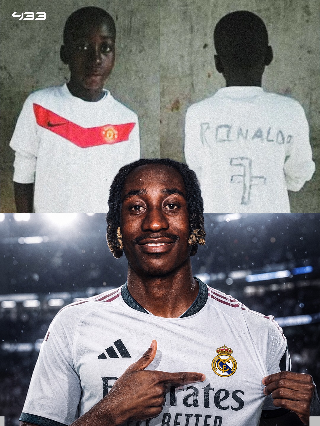 From wearing a fake Ronaldo shirt, to signing for the club where Ronaldo wrote so much history 🥹

Yan's journey to the top wasn't easy. He grew up in Abidjan, where he played football in the dirt and once wrote "Ronaldo 7" on a fake United shirt with a marker, he revealed to @playerstribunefootball 👕

At 9, he left home to join an academy near the Ghanaian border. At 15, he moved to the United States without speaking a word of English. 🇺🇸

Trials followed at Bournemouth, Chelsea, Rangers, and Crystal Palace… but club after club said no. 😔

Then Leganés gave him a chance in January 2025. He made his professional debut against Real Madrid, the very club he is now signing for. 😲

But shortly after making his debut against Real Madrid, he received the devastating news that his sister had passed away, aged 15... 🕊️

He wrote this touching letter for her in The Players Tribune. 🥺👉

Since then, everything Yan has done on the football pitch has been for her. He enjoyed a fantastic season in the Bundesliga with RB Leipzig and now joins Real Madrid. ⚪

His sister would be so proud of him from up there. ❤️