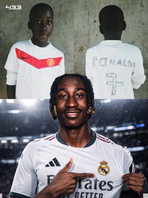 From wearing a fake Ronaldo shirt, to signing for the club where Ronaldo wrote so much history 🥹

Yan's journey to the top wasn't easy. He grew up in Abidjan, where he played football in the dirt and once wrote "Ronaldo 7" on a fake United shirt with a marker, he revealed to @playerstribunefootball 👕

At 9, he left home to join an academy near the Ghanaian border. At 15, he moved to the United States without speaking a word of English. 🇺🇸

Trials followed at Bournemouth, Chelsea, Rangers, and Crystal Palace… but club after club said no. 😔

Then Leganés gave him a chance in January 2025. He made his professional debut against Real Madrid, the very club he is now signing for. 😲

But shortly after making his debut against Real Madrid, he received the devastating news that his sister had passed away, aged 15... 🕊️

He wrote this touching letter for her in The Players Tribune. 🥺👉

Since then, everything Yan has done on the football pitch has been for her. He enjoyed a fantastic season in the Bundesliga with RB Leipzig and now joins Real Madrid. ⚪

His sister would be so proud of him from up there. ❤️