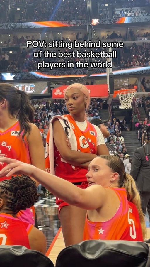 These seats were INSANE @wnba 

#wnba #wnbaallstar #angelreese #paigebueckers
