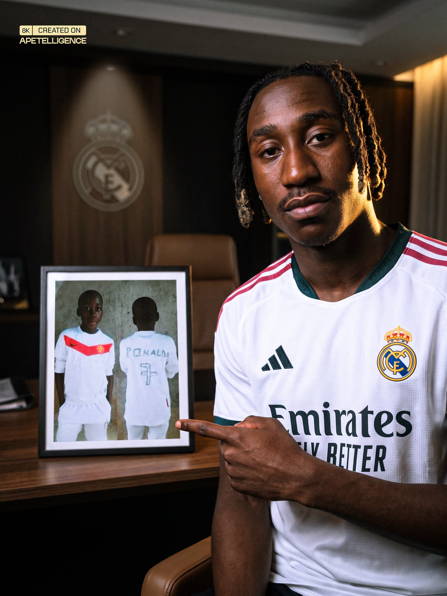 🥺👕 “𝐈 𝐰𝐫𝐨𝐭𝐞 𝐑𝐨𝐧𝐚𝐥𝐝𝐨 𝐨𝐧 𝐚 𝐟𝐚𝐤𝐞 𝐣𝐞𝐫𝐬𝐞𝐲…”, and now Yan Diomande is going to play for 𝐑𝐞𝐚𝐥 𝐌𝐚𝐝𝐫𝐢𝐝 🤍🎞️

“My first birthday gift was a Man United jersey as 𝐰𝐞 𝐜𝐨𝐮𝐥𝐝𝐧’𝐭 𝐚𝐟𝐟𝐨𝐫𝐝 𝐚 𝐫𝐞𝐚𝐥 𝐧𝐚𝐦𝐞-𝐩𝐫𝐢𝐧𝐭𝐞𝐝 𝐨𝐧𝐞… so it was completely plain”.

“I took a 𝐛𝐥𝐚𝐜𝐤 𝐦𝐚𝐫𝐤𝐞𝐫 to write Cristiano Ronaldo on the back myself. I added the N7 because I wanted to 𝐦𝐨𝐭𝐢𝐯𝐚𝐭𝐞 𝐦𝐲𝐬𝐞𝐥𝐟”.

“Every time I wore that shirt, I imagined I was Cristiano. 𝐈 𝐣𝐮𝐬𝐭 𝐰𝐚𝐧𝐭𝐞𝐝 𝐭𝐨 𝐝𝐫𝐢𝐛𝐛𝐥𝐞 𝐩𝐚𝐬𝐭 𝐞𝐯𝐞𝐫𝐲𝐨𝐧𝐞 𝐨𝐧 𝐭𝐡𝐞 𝐩𝐢𝐭𝐜𝐡 𝐚𝐧𝐝 𝐬𝐜𝐨𝐫𝐞 as many goals as possible! It was just my dream”, says Yan ❤️‍🩹

A beautiful moment with @meninblazers for the Ivorian 🇨🇮

𝐍𝐄𝐗𝐓 𝐒𝐓𝐎𝐏: 𝐒𝐀𝐍𝐓𝐈𝐀𝐆𝐎 𝐁𝐄𝐑𝐍𝐀𝐁𝐄𝐔. 🤩🏟️