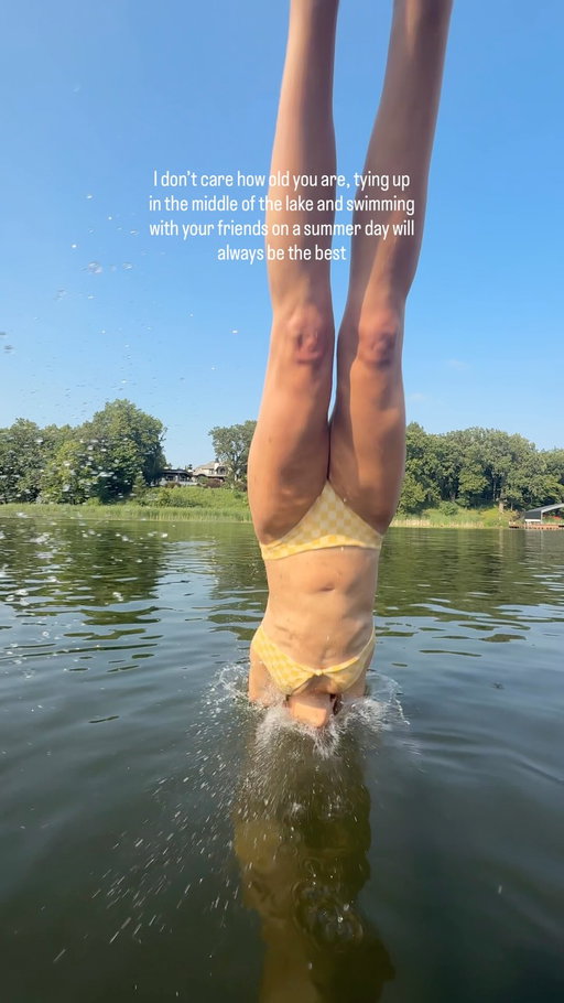 A good old fashioned swim = THE BEST ☀️💦🩷