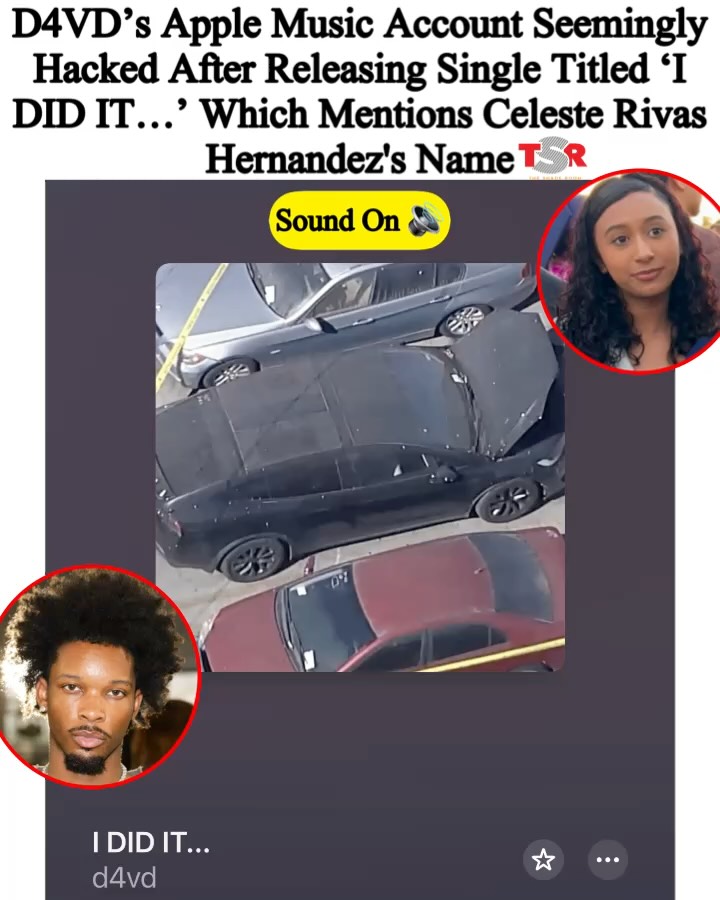 TSR Staff: Jada R.! @iamjadanicolle
______________________________
According to TMZ, the Apple Music page for singer #D4VD has been hacked, leading to the posting of a fake song featuring a voice that resembles the incarcerated artist’s. The song, titled “I DID IT…,” professes the artist’s love for #CelesteRivasHernandez.
______________________________
This track emerged over the weekend, despite David Anthony Burke, known as D4VD, currently serving time in prison and being unable to upload music himself. The cover art for the song includes a photo of D4VD’s Tesla, which was found in the Los Angeles tow yard where Celeste’s dismembered body was discovered last year.
______________________________
The lyrics of the song refer to Celeste as “the girl with my name tattooed on her chest.” During the court proceedings, it was revealed that D4VD has “Celeste” tattooed on one of his fingers, while prosecutors claim that Celeste had his name inked on her body. D4VD has pleaded not guilty to charges of murder, continuous sexual abuse of a child under 14, and unlawful mutilation of human remains. The preliminary hearing is set to continue this week.📸:@gettyimages (SWIPE) ✍🏾:#TSRStaffJR