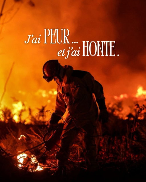 Avec Charlotte hier soir il était impossible pour nous de dormir. Nous étions dans le lit et nous pensions à tout ce qui se passe avec ce sentiment d’impuissance. 

Le Bassin d’Arcachon est un lieu auquel elle tient terriblement et nous étions sur place il y a une semaine de cela. Tout ce que nous avons vu à pratiquement maintenant disparu. 

C’est un vrai désastre, mais ce désastre n’est que le résultat de dizaines d’années de laxisme à tous les niveaux. 

Des années d’incompétence et de course à l’égo. 
Tout ceci aurait pu être évité ou du moins maîtrisé plus rapidement si et seulement si…

Nous le payons aujourd’hui 😢

À l’instant où j’écris cela, je regarde mon fils si innocent et je me demande ce que nous allons laisser à nos enfants. 

Alors restons optimistes car sans cela tout est déjà  perdu 🙌🏻

Merci à tout ceux et celles qui se battent 💪🏼🔥
