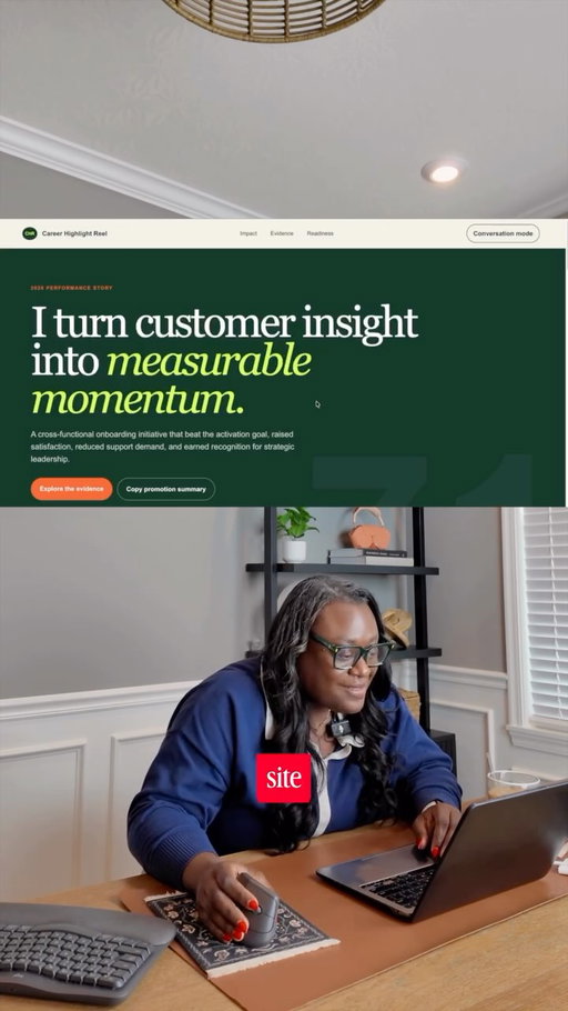 Comment “WORK” and I will send you my prompt. If you’re planning to get promoted this year or next, you should already be having those conversations. 👀

One of my biggest promotions happened off-cycle because I didn’t wait for review season to advocate for myself. 

Let’s build a career highlight reel using @chatgpt to support these discussions:

✨ Wins
📈 Impact metrics
🏆 Key accomplishments
📝 Monthly reflections

I started with a messy brain dump and now have a dashboard I can use to have these type conversations. I’m also planning to use this in my personal life too because I keep moving the goal post not realizing how much I have already accomplished. 

ChatGPT Work is available today in ChatGPT on web and mobile for Pro, Enterprise, and Edu, with Plus and Business rolling out over the next few days. In the ChatGPT desktop app, Chat, Work, and Codex are available on every plan, including Free, and is available globally to download on Windows and Mac.

Download the ChatGPT desktop app and build your own career highlight reel. ☕️

#ChatGPT_Partner