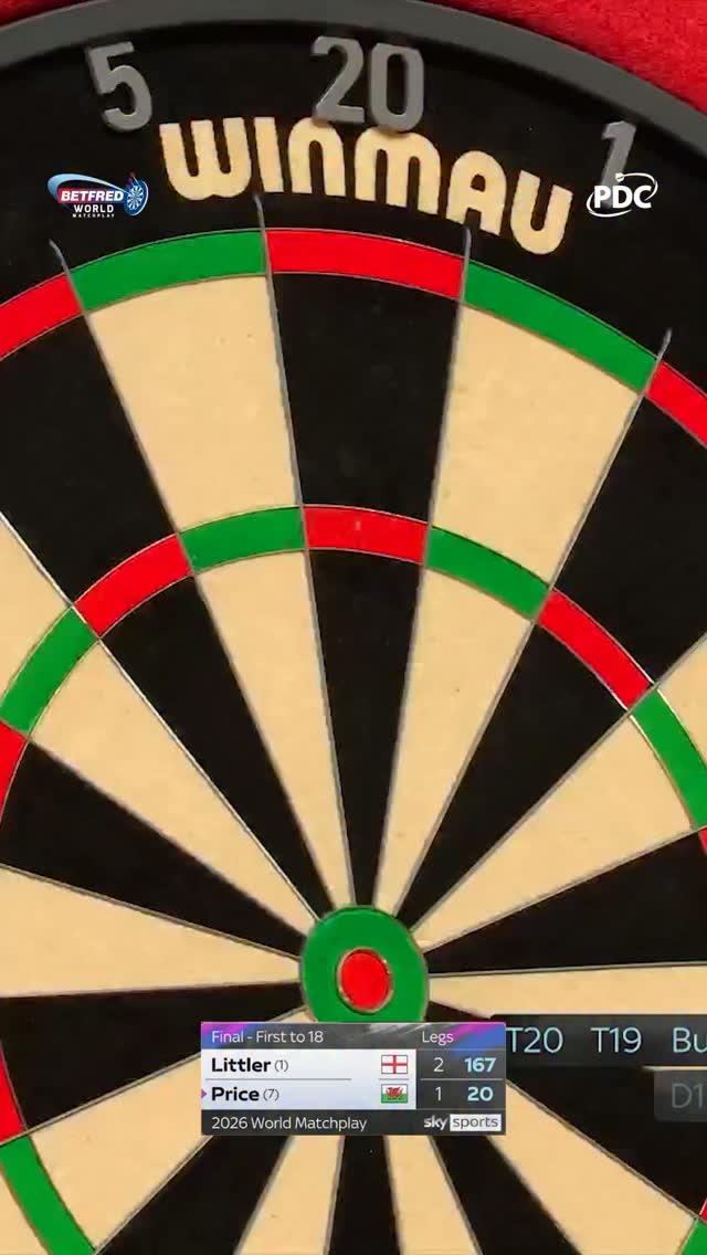 Spiteful, spiteful darts from back-to-back World Matchplay champion Luke Littler 😮‍💨