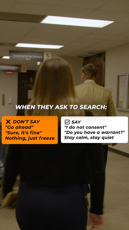 A request to search is exactly that - a request.

Understanding the difference between consent and a warrant can help you make informed decisions during a police encounter. Stay calm, stay polite, and know your rights.

Preparation beats panic every time.

#KnowYourRights #CriminalLaw #TexasAttorney #WestTexasLaw #KeithAndLorfing #LegalEducation #SearchAndSeizure #TrafficStop #DefenseLawyer