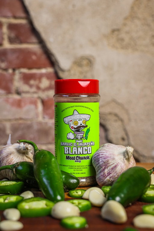 Announcing Garlic & Jalapeño BLANCO!

If you like BLANCO, you're going to love Garlic Jalapeño BLANCO. I started working on this seasoning last Summer. I added jalapeño and increased the garlic in our OG BLANCO. It took a lot of tweaking, testing & cooking to get it where it is today which I think you’ll find is perfect. It’s not “hot” but rather loaded with amazing flavor.

Garlic Jalapeño BLANCO is incredibly versatile. My favorite application is poultry. However, I also love it on steaks, in burgers, on fries, on eggs & hash browns, in ranch dressing & guacamole, on shrimp, venison and vegetables.

Garlic Jalapeño BLANCO is available now at MeatChurch.com (link in bio) and at retail outlets. If you can’t find it at your local retail outlet yet, tell them Matt said to get off their butts and to order.

I hope you all enjoy it as much as my family does and thank you all for your amazing support!!!