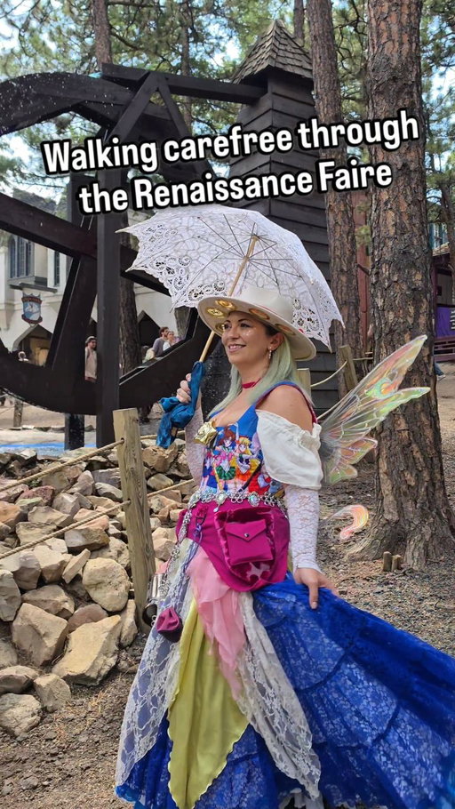 Walking around the Renaissance Faire with whimsy because no one messes with the girl with the Bloodborne cosplay