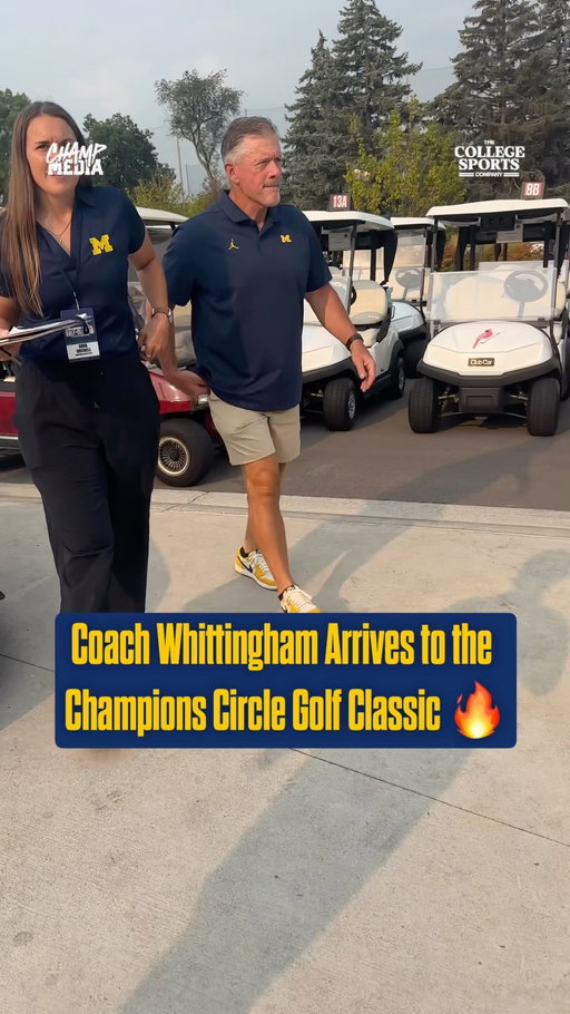 Coach Whittingham is HERE at the @championscircleuofm Golf Classic 👀⛳️

•
•
•
•
#GoBlue #GoBlue〽️ #MichiganWolverines #MichiganFootball #Explore