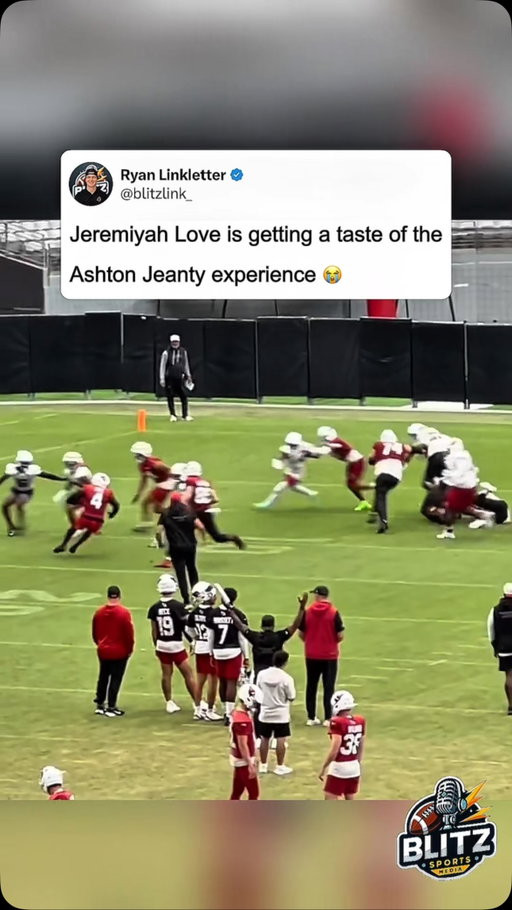 Jeremiyah Love can’t show off his talent if he’s getting hit the second he touches the football.

Watching this training camp clip, it feels like déjà vu from Ashton Jeanty’s rookie season in Las Vegas. Arizona invested a first-round pick in one of the most explosive running backs in football, but if the offensive line can’t create running lanes, it won’t matter how talented he is. Even elite backs need somewhere to go.

It’s still early in camp, but this is exactly the type of thing fantasy managers should be monitoring before draft season. Situation matters just as much as talent at running back.

Is it time to worry about Jeremiyah Love’s fantasy upside in Arizona?

Video credit via @DLoya_NFL on X

#fantasyfootball #NFL #ArizonaCardinals #JeremiyahLove #nflfantasy