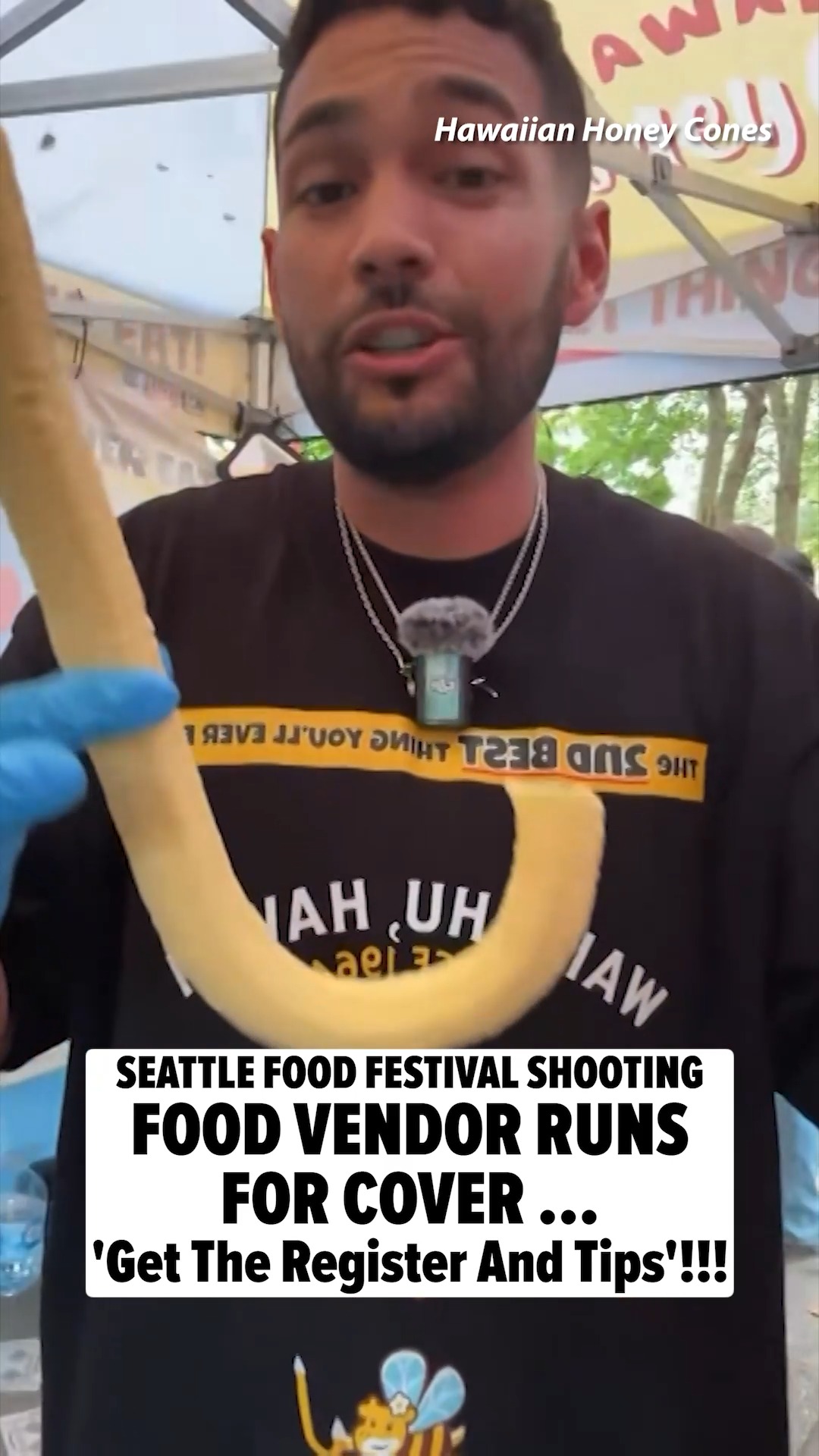 A food vendor was captured on video running to safety after shots rang out at a Seattle food festival, claiming the lives of three people and leaving four others injured 💔🙏

🎥: Hawaiian Honey Cones