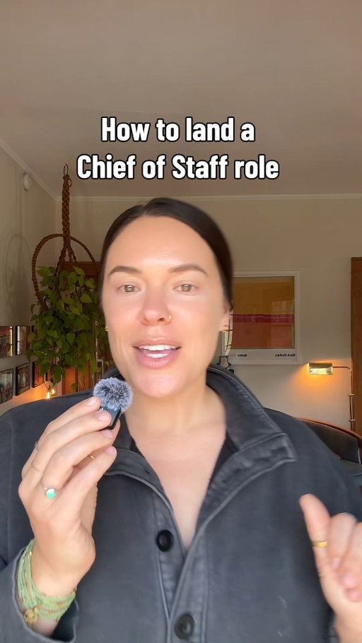 So you want to be a Chief of Staff? Here's what to do 👇

#1: Understand the role… really well.

Learn the language, the core components, and how the core purpose of the role differs from the day-to-day. You can't position yourself for a Chief of Staff role you don't fully understand.

#2: Make your resume speak the language.

There's a good chance you're already doing Chief of Staff work, you just haven't named it yet. Reframe your experience using the terms hiring leaders are searching for:

- Executive project management
- Aligning key stakeholders
- Preparing leadership
- Acting as right hand
- Acting as proxy or advisor

Every bullet under your past roles should connect back to CoS work.

#3: Network like crazy.

Most people don't know they need a Chief of Staff yet. That means roughly 95% of your time should go toward building your network. Talk openly about what you're looking for, and help others see how a Chief of Staff could support them (or someone they know) down the road.

Nobody knows they need a CoS until they figure it out, so be the one who shows them.

What are you doing to move into a Chief of Staff role? Tell us below 👇

💬 Comment “CoS” if you want to learn more about the role and how to step into it intentionally.