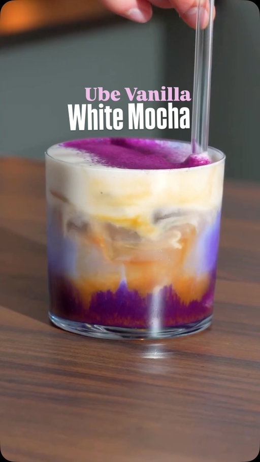 Special Iced Latte 👀 Full Recipe👇🏽

Don’t know what you’ve been doing at 15 but for me it was far from blacksmithing :D
Think it’s such a cool craft & I loved the look of the knife he made!

Recipe:
- melt white chocolate in a double shot of espresso
- mix 4g of ube powder with 2 oz/ 60ml of water
- add ice to your serving glass
- add the ube as your base
- pour in 120 ml/ 4 oz of milk of your choice
- make sure the chocolate is fully dissolved than add your espresso
- finish the drink with a vanilla cold foam (3 parts cream, 1 part milk, 1/2 part vanilla syrup)

That’s it. Enjoy!

#homebarista #icedcoffee #icedlatte