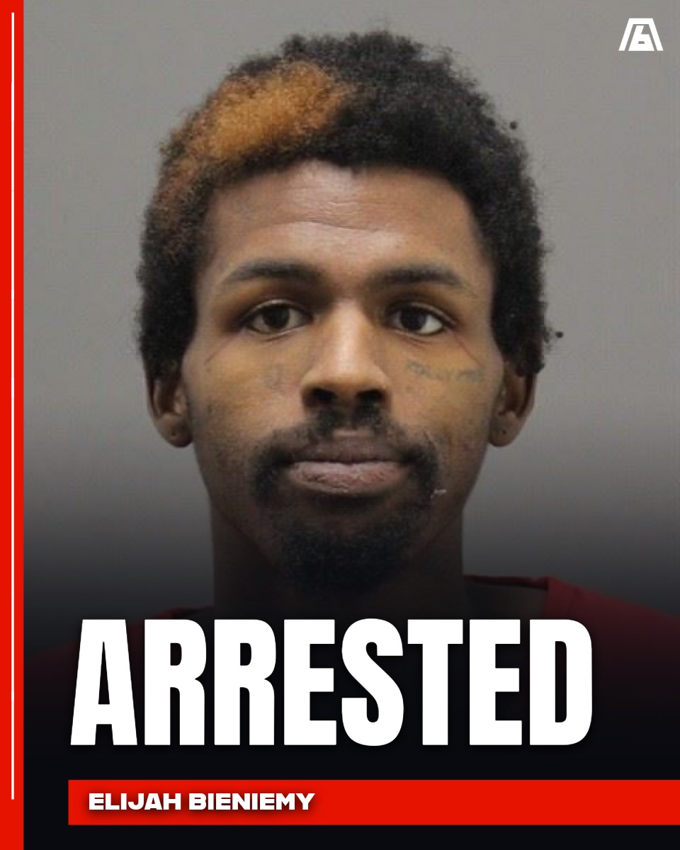 Elijah Bieniemy, the 27-year-old son of #Chiefs OC Eric Bieniemy, has been arrested after allegedly shooting his mother, Mia, multiple times Sunday night at their Virginia home.

Mia was hospitalized with serious injuries. Elijah faces three felony charges and is being held without bond, per Loudoun County Sheriff’s Office.