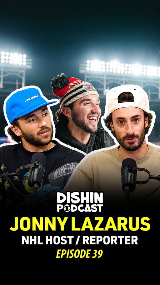 In this episode of the DISHIN® Podcast, hockey media personality, @jonnylazarus joins the show! We discuss his D1 playing career and content background, as well as how he got into the hockey media space, what it’s been like working with the NHL, NCAA, USHL and other sports media outlets like NHL Network & Bleacher Report. 

We also chat about college hockey, where he believes the game is heading and much more!