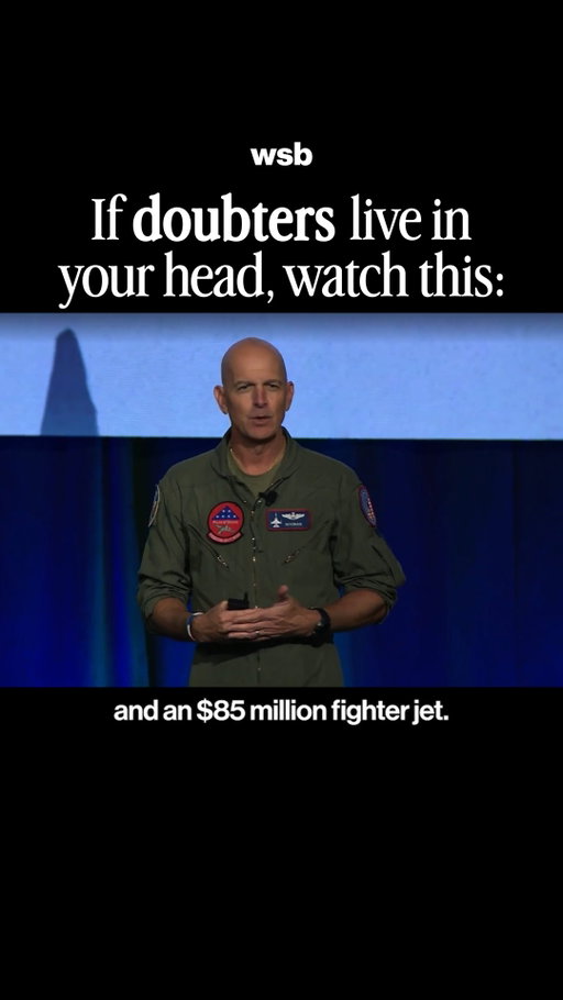 Ten minutes before his first solo flight in a fighter jet, Dan Rooney realized he wasn't alone in the cockpit.

Every voice that ever said not good enough was strapped in with him. What he did next is the whole lesson.