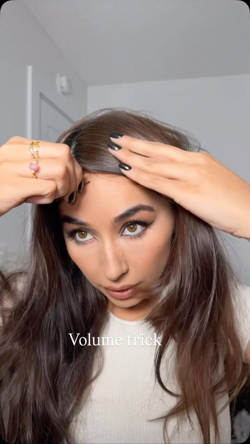 Consider this your sign to try this volume trick #volumehair #hairtrick #hairstyles