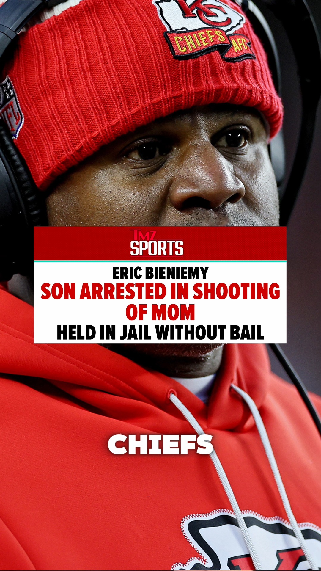 Shocking news involving Chiefs OC Eric Bieniemy’s family. Authorities say his 27-year-old son was arrested after allegedly shooting his mother, Mia Bieniemy, inside the family’s Virginia home. The investigation is ongoing. 🚨 🙏