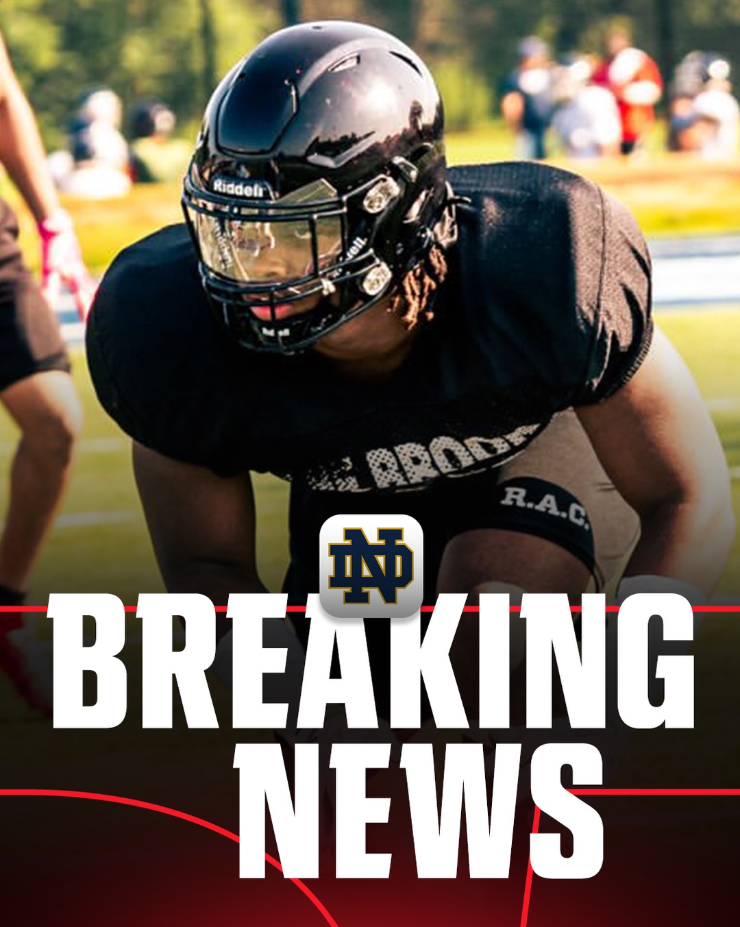 Breaking: Darieon Prescott, the No. 36 ranked player in the SC Next Jr. 300 for the Class of 2028, has committed to Notre Dame, he announced on @patmcafeeshow.

📸: @obergphotography