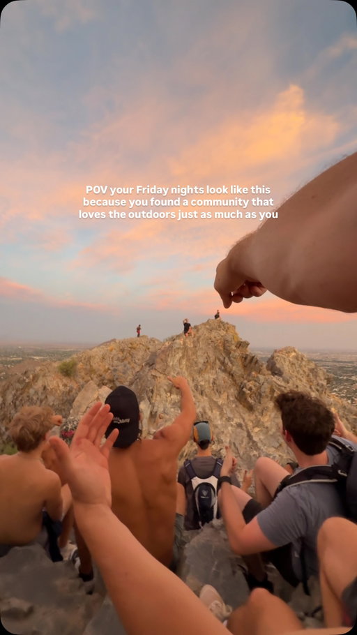 A Friday night I can get behind #outdoors #hiking #community
