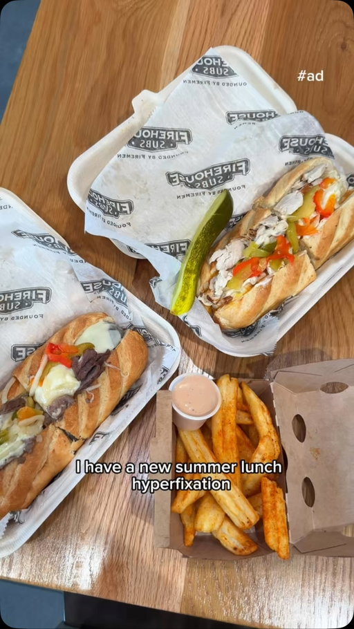 #AD new lunch hyperfixation unlocked … it’s the @firehousesubsca Smokin’ Honey Melt and WOW you gotta try this. 🥪🤩 At participating locations
