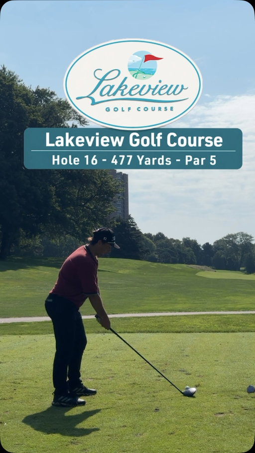 Let’s play the 16th hole at Lakeview Golf Course in Mississauga. 14, 15, 16 and 17 are all fantastic scoring opportunities where you can turn a decent round into a great round. 16 is my favourite of the bunch. #PlayAHole #TorontoGolf #Golf #PlayAHoleWithMe