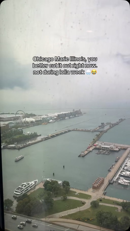 not cool missy 🙅‍♀️ you better not ruin my lollapalooza weekend weather 🌧️ 

#chicago #lollapalooza #lolla #lollapaloozachicago