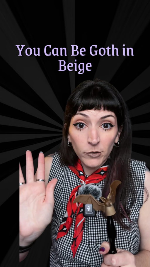 You can be goth/alt and wear beige.

Cream or beige go ghostly the second they turns thin and gauzy. Like every white gown in every horror movie you’ve ever seen. Brown has been goth the whole time, all that cracked leather and tarnished brass and rust. And leopard is a neutral, always was, always will be!

Let me know if you accept your goth or alt wardrobe with lighter colors. And share this with a friend who needs a reminder!

goth beige, goth outfits without black, can you be goth in neutrals, soft goth neutral outfits, beige goth outfit, brown goth aesthetic, leopard print alt style, pale goth look, goth fashion for adults, neutral alt outfit ideas, how to be goth in color, alternative fashion over 30 #gothinspo #softgoth #gothfashion #altfashion #alternativefashion