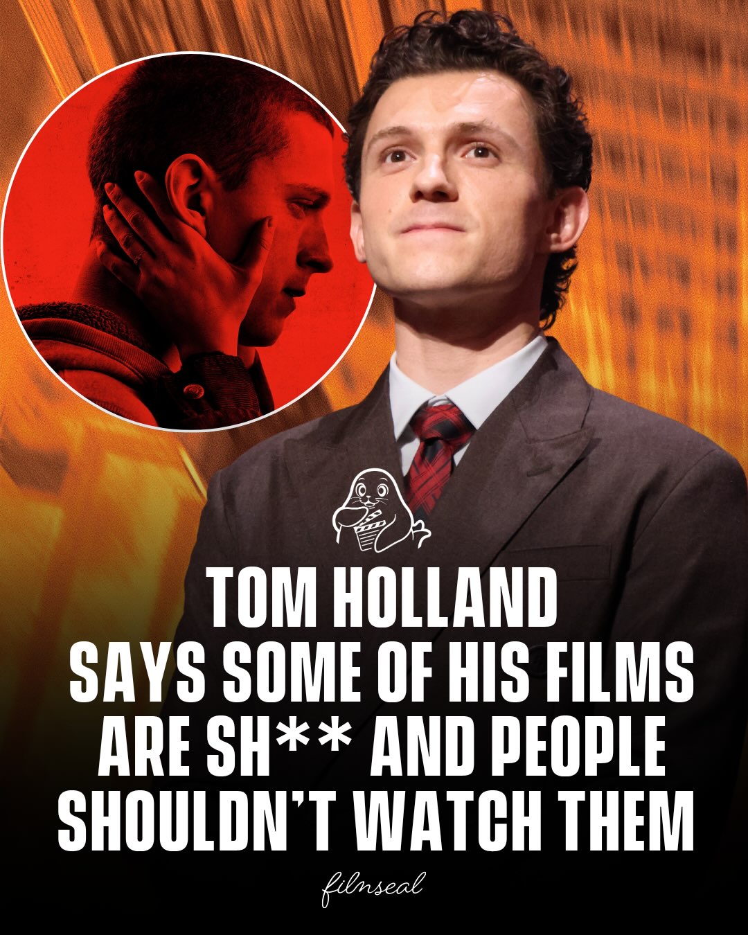 Tom Holland has brutally admitted that not every film in his career has been a winner. ❌🎬 

While promoting his latest projects, the actor revealed there have been times during press tours where he thought people “shouldn’t” watch a movie because it was “sh*t.” He didn’t name any specific films, but the brutally honest quote has fans guessing which movies he was talking about.

What movies may he be hinting too? 

#tomholland