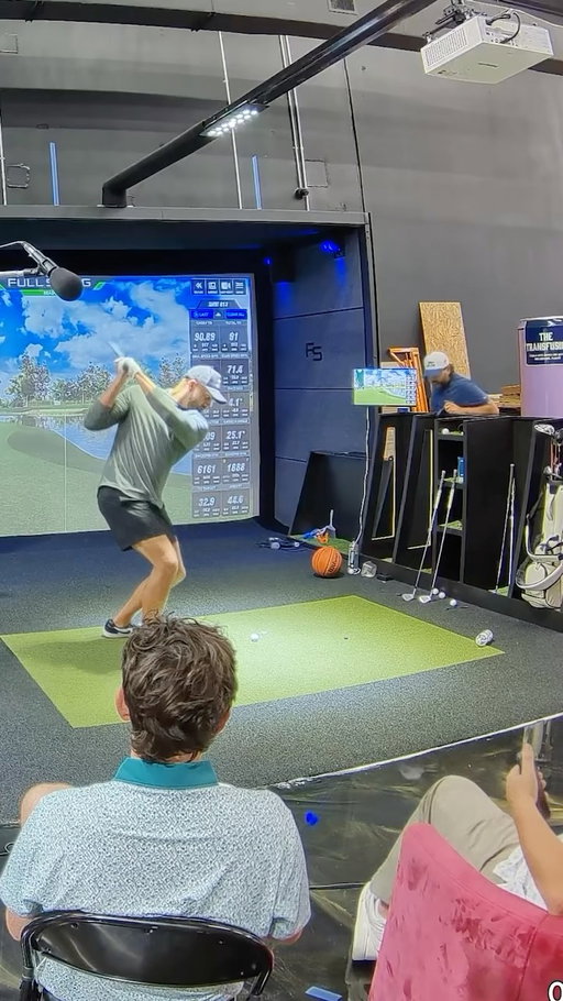 Hot start to the hole in one stream. Just missed the cup. @fullswingsimulators @prizepicks