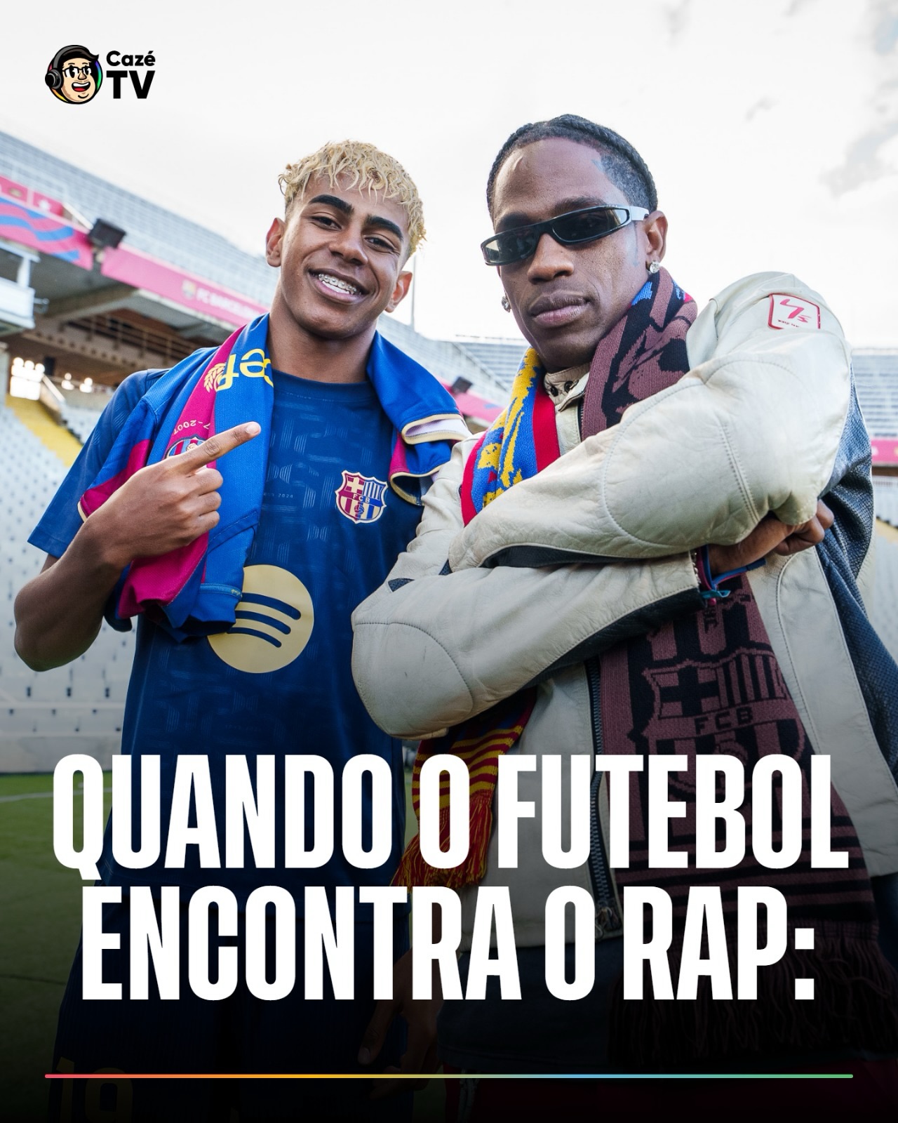 FUTEBOL 🤝 RAP

#CoberturaCazéTV #Original #cztv04

Eminem e Ronaldo 🤯

Drake e Neymar + Marcelo 🔙

Rihanna e Pelé 🐐

Future e Haaland 😤

Travis Scott e Ronaldinho Gaúcho 🪄

Reece James e Kendrick Lamar 🔐

Pogba e Playboi Carti 🤯

Travis Scott e Haaland 🇳🇴

Lil Wayne e Cristiano Ronaldo 🐐🐐

Jay Z e Mbappé 👑

Travis Scott e Vini Jr 🇧🇷

Rihanna e Cafu😮‍💨

Jay Z e Vini Jr 🌟

Snoop Dogg e Pinto 🧤

Travis Scott e Lamine Yamal 💎